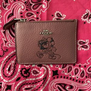 Coach Minnie Mouse skinny ID case